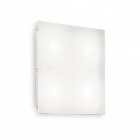 Ideal Lux 134901 Wand- und Deckenleuchte Flat 4x15W| GX53 - weiß, quadratisch