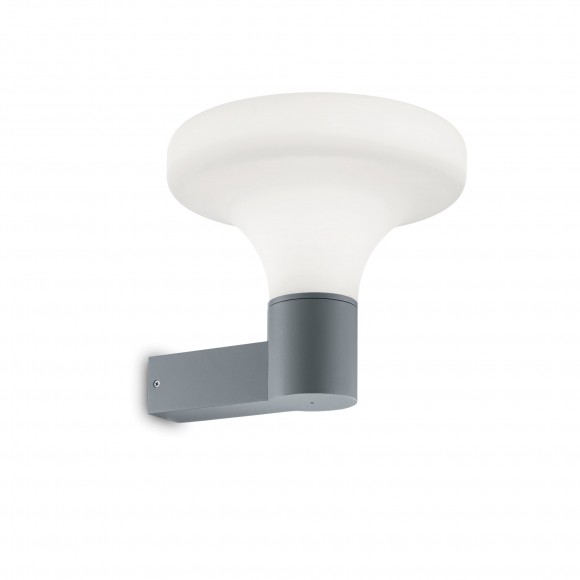 Ideal Lux 136226 Außenwandleuchte Sound 1x60W| E27 | IP44 - grau