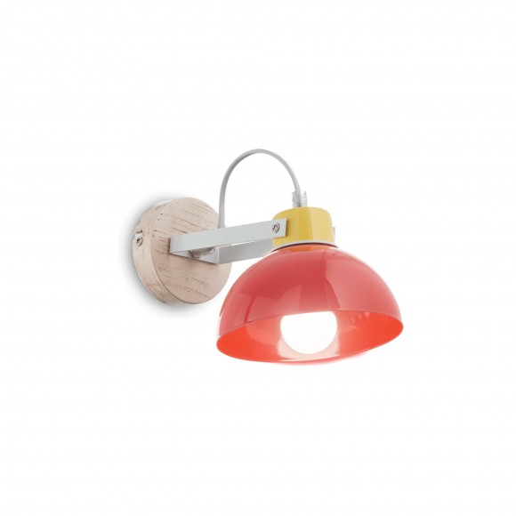 Ideal Lux 157122 Kinder Wandleuchte Titta Rosso 1x60W | E27 - rot