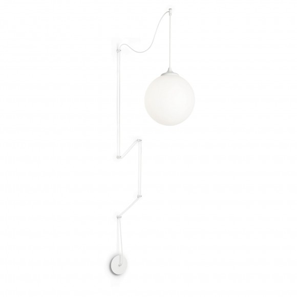 Ideal Lux 160863 Pendelleuchte Boa Bianco 1x60W | E27 - weiß