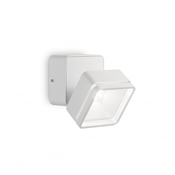 Ideal 172507 Lux LED Außenwandleuchte Omega-Square Bianco 1x7,3W | IP54 - weiß