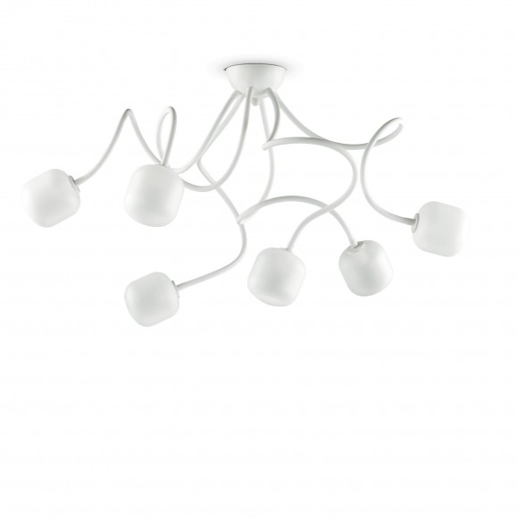 Ideal Lux 174 921 Anbauleuchte Octopus Bianco 6x28W | G9 - weiß