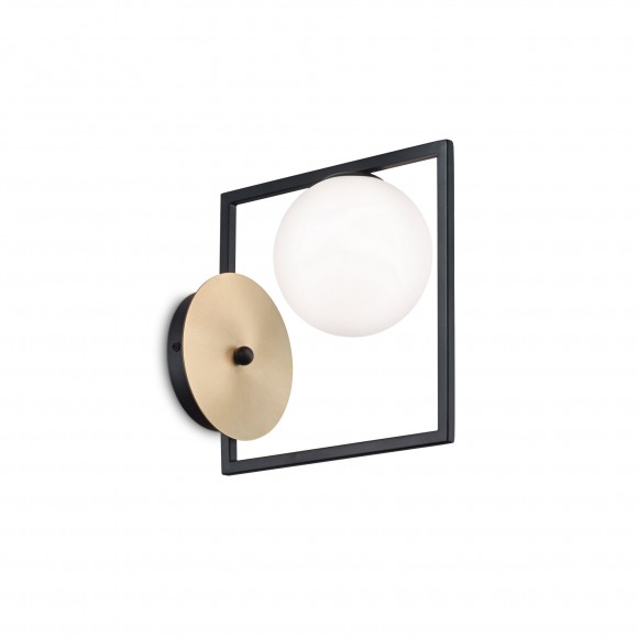 Ideal Lux 225111 Wandleuchte Culto 1x28W | G9 - schwarz und Messing