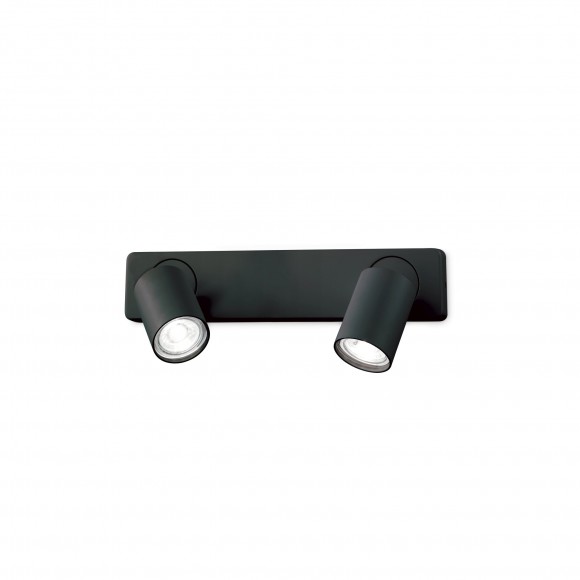 Ideal Lux 229034 Decken- und Wandleuchte Spotleuchte Rudy 2x35W | GU10- schwarz