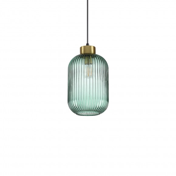 Ideal Lux 248554 Kronleuchter Mint 1x60W | E27 - grünes Glas