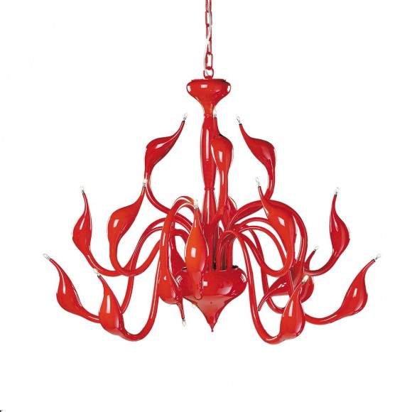 Italux MD8098-18A/RED Pendelleuchte Swan 18x20W | G4