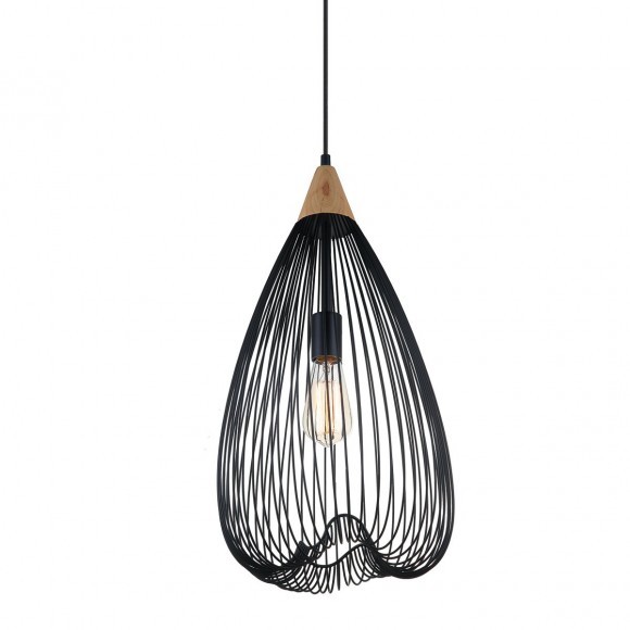 MDM-Italux 2855/1 BK Deckenleuchte Nuka 1x60W | E27