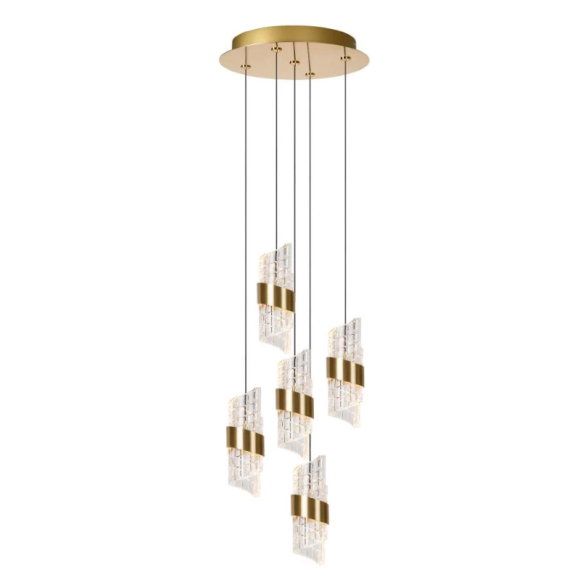 Lucide L134963602 LED Pendelleuchte KLIGANDE  | 5x8W integrierte LED-Quelle | 5x520lm | 2700K