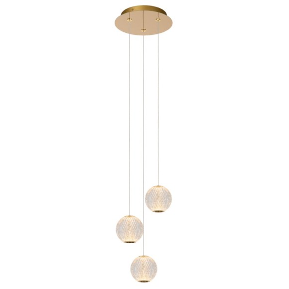 Lucide L134991360 LED Pendelleuchte CINTRA  | 3x4,7W integrierte LED-Quelle | 3x283lm | 2700K