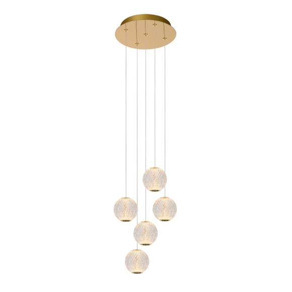 Lucide L134992260 LED Pendelleuchte CINTRA  | 5x4,7W integrierte LED-Quelle | 5x290lm | 2700K