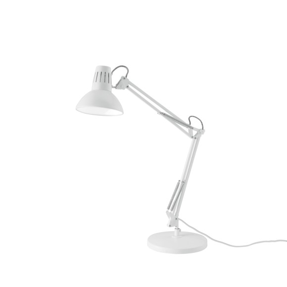 Luce Ambiente Design LDT-ARTIFEX-BCO Tischlampe ARTIFEX | 1×60W E27 | mit Schalter | weiß