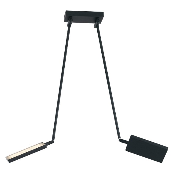 Luce Ambiente Design BOOK-PL-NERO LED Pendelleuchte BOOK | 18W integrierte LED-Quelle | schwarz