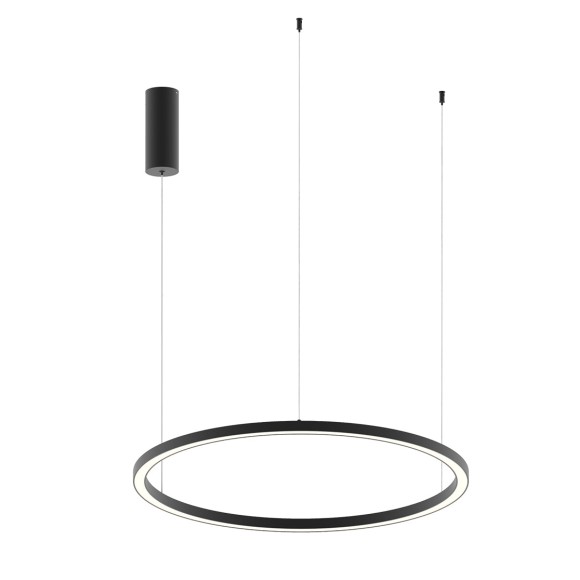 Luce Ambiente Design HOOP-S80-NER LED Pendelleuchte HOOP | 40W integrierte LED-Quelle | Seilleuchte | schwarz
