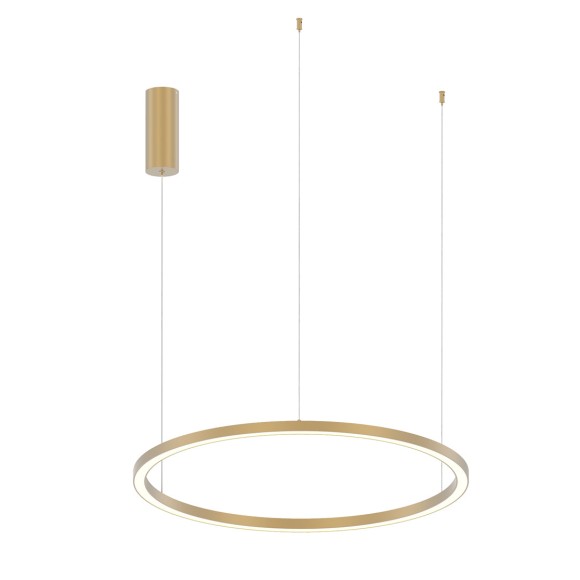 Luce Ambiente Design HOOP-S80-ORO  LED Pendelleuchte HOOP | 40W integrierte LED-Quelle | Seilleuchte | gold