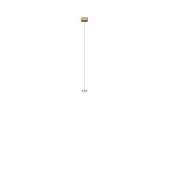 Luce Ambiente Design BASE-S-R1-ORO LED Pendelleuchte BASE | 4W integrierte LED-Quelle | gold