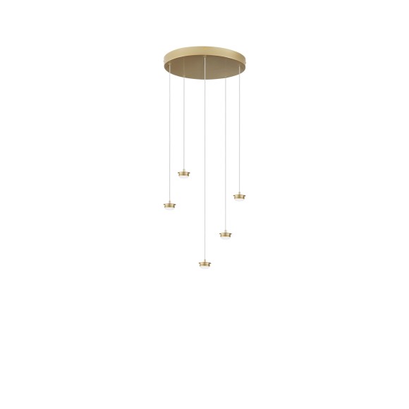 Luce Ambiente Design BASE-S-R5-ORO  LED Pendelleuchte BASE | 20W integrierte LED-Quelle | gold