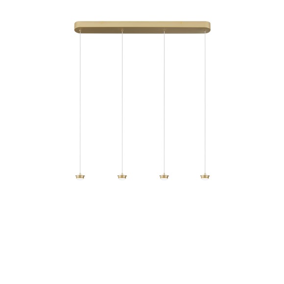 Luce Ambiente Design BASE-S-RT4-ORO LED Pendelleuchte BASE | 16W integrierte LED-Quelle | gold