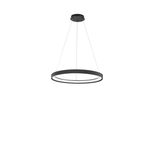 Luce Ambiente Design NIKE-S70-NER LED Pendelleuchte NIKE | 58W integrierte LED-Quelle | Seilleuchte | schwarz