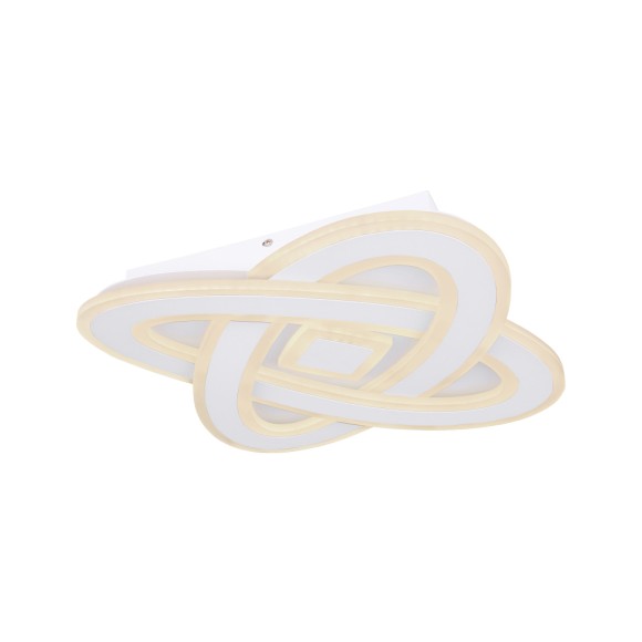 Globo 48287-36 LED-Deckenleuchte Lario 1x36W | 1950lm | 3000-6000K - fernbedienbar, dimmbar, Nachtmodus, Memory-Funktion, weiß, opal