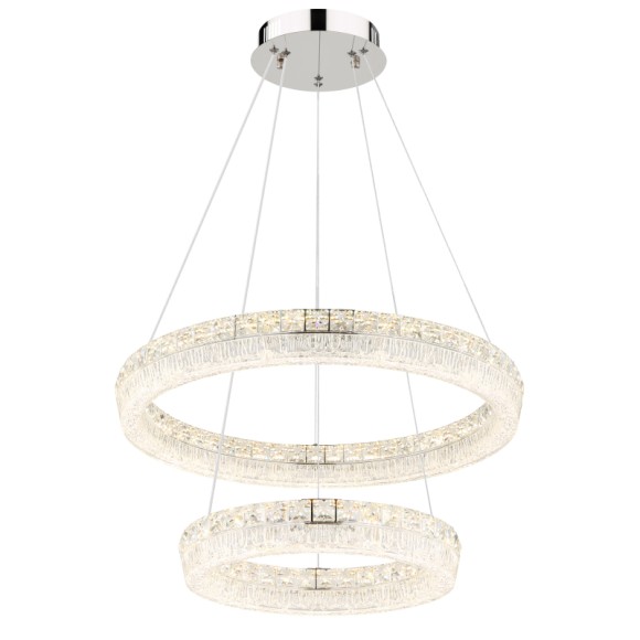 Globo 67387-60 LED Pendelleuchte LAUREL  | 60W integrierte LED-Quelle | 4900lm | 2700-6000K