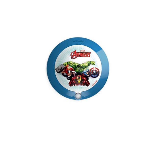 Philips 71765/35/P0 Kinder Nachtlicht mit Bewegungssensor Avengers 1x0,06W | 2700K