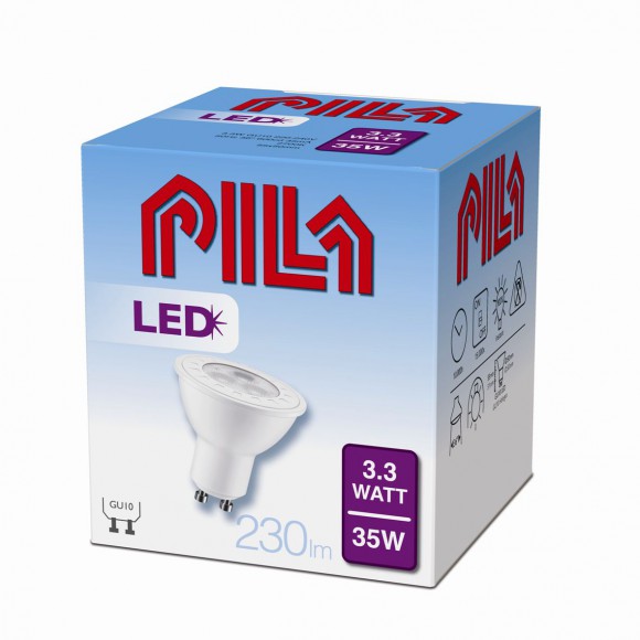 Philips LED Energiesparlampe 3,3W -> 35W GU10 - MV SAW LED Spotleuchte GU10 35W 36D 827 ND