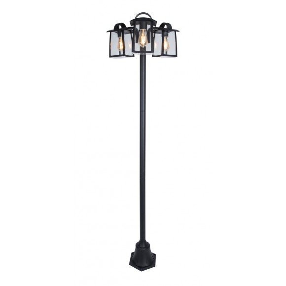 Lutec 7273606012 Gartenleuchte Kelsey 3x40W | E27 | IP44 - schwarz