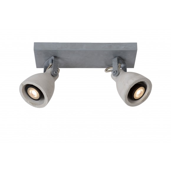 Lucide 05910/10/36 LED Decken- und Spotleuchte Concri 2x5W | GU10 | 3000K