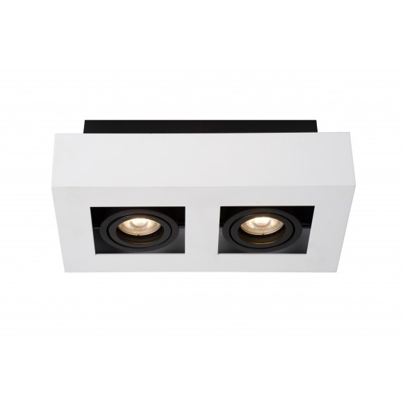 Lucide 09119/10/31 LED Decken- und Spotleuchte Xirax 2x5W | GU10 | 3000K