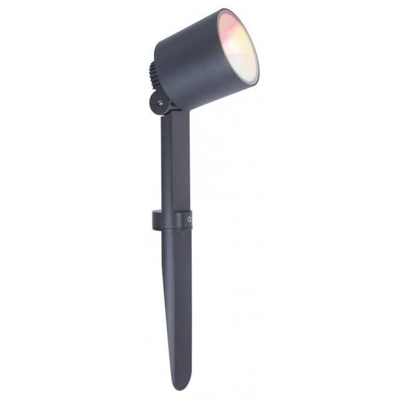Lutec 66092505118 LED Außenleuchte - Erdspießleuchte Explorer 1x7W | RGB | 2700-6500K | IP54 - intelligent, mit verstellbarem Kopf