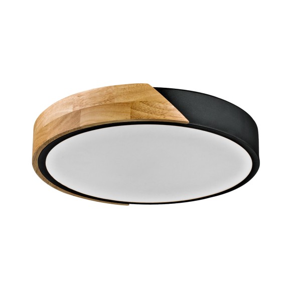 Italux PLF-13186-BK-WO LED Deckenleuchte Nastro | 24W LED | 2400lm | 3000K