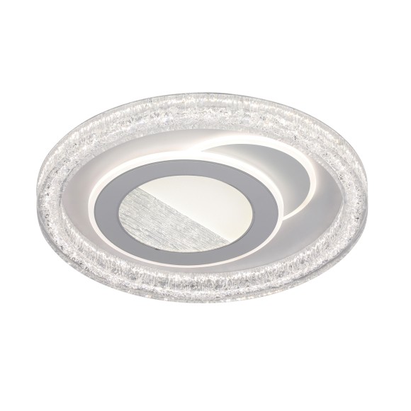 Italux PLF-54182R-WH LED Deckenleuchte Tempio | 55W integrierte LED-Quelle | 6875lm | 3000+4000+6500K | Fernbedienung | Dimmer | weiß