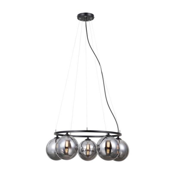Italux PND-1098-5R-BK Pendelleuchte Molite G9