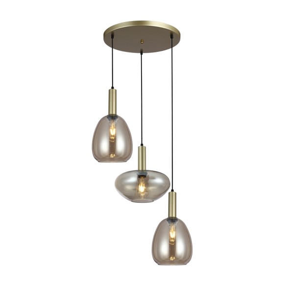 Italux PND-23541-3-GD-CH Pendelleuchte Gater E27
