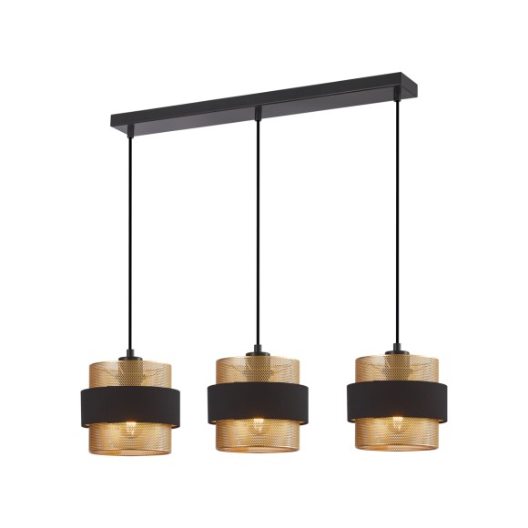 Italux PND-27467-3-BK-GD Pendelleuchte Bans E27