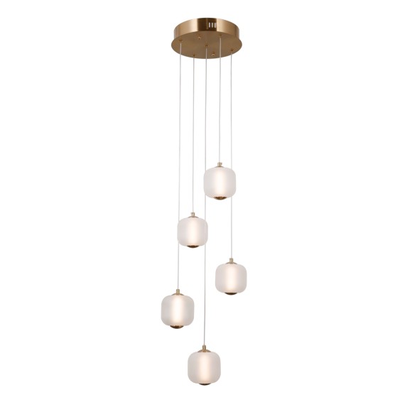 Italux PND-34362-5-HBR-OPAL LED Pendelleuchte Ganti | 12W LED | 1300lm | 3000K