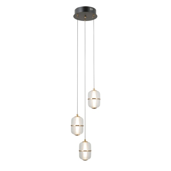 Italux PND-34375-3-BK LED Pendelleuchte Alani | 15W LED | 1170lm | 3000K