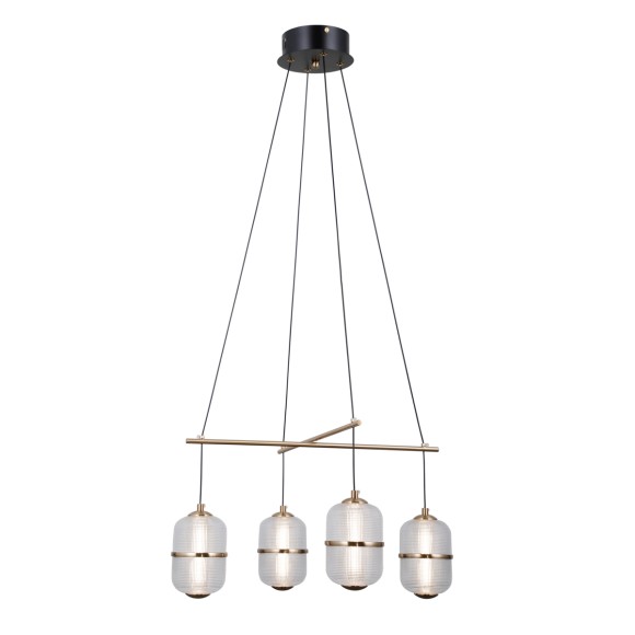 Italux PND-34375-4-BK LED Pendelleuchte Alani | 24W LED | 1931lm | 3000K