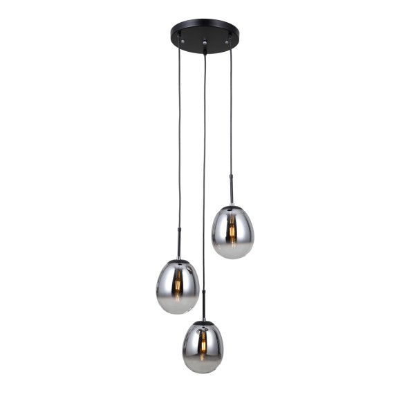 Italux PND-40825-3-BK Pendelleuchte Meolo E14