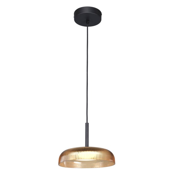Italux 5906630853205 LED Pendelleuchte Colle | 12W integrierte LED-Quelle | 3000K | gelb | schwarz