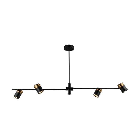 Italux PND-58892-4-BK-BRO Pendelleuchte Elice GU10