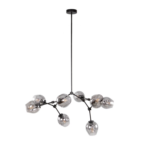 Italux PND-75075-8-BK-SG Pendelleuchte Ferral E27