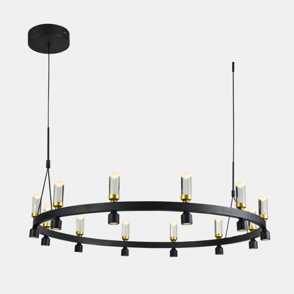 Italux PND-83812-24 LED Hängende Deckenleuchte Almelo 504w | 3000k | IP20 - Farbe golden / schwarz