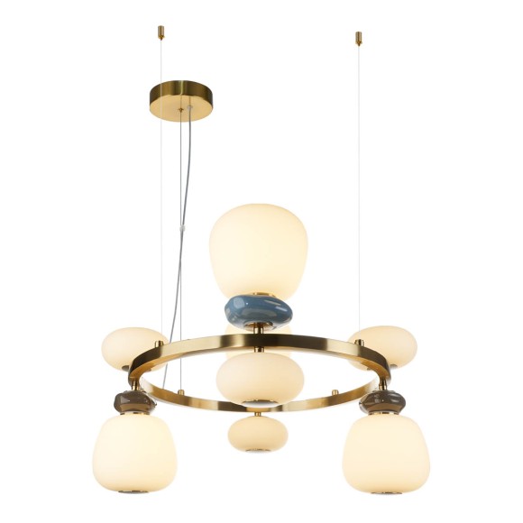 Italux PND-94981-4B-GD LED Pendelleuchte Evans | 33W integrierte LED-Quelle | 3000K | gold | opal