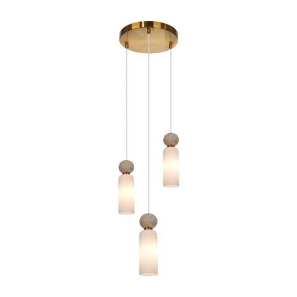 Italux PND-95331-3-BRSS Pendelleuchte Santos G9