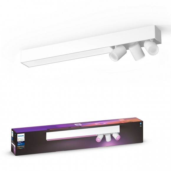 Philips Hue 50609/31/P7 LED Deckenleuchter Centris 3x5,7W + 34W | GU10 | 2000-6500K | RGB - Bluetooth Smart