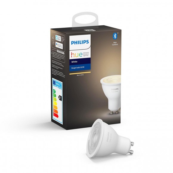 Philips Hue 8718699628697 LED Lampe 1x5,2W| GU10 | 2700K - Bluetooth weiß