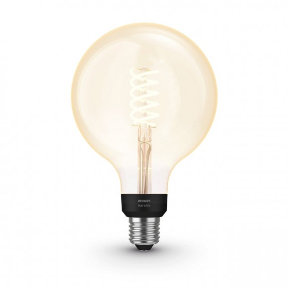Philips Hue 8719514279131 LED Design Lampe 1x7W | 1xE27 | 550L | 2100K - Globus, Bluetooth, weiß