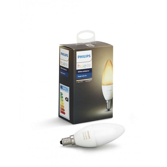 Philips Hue 10144203 LED Lampe 1x6W | E14 | 2200-6500K - White Ambiance