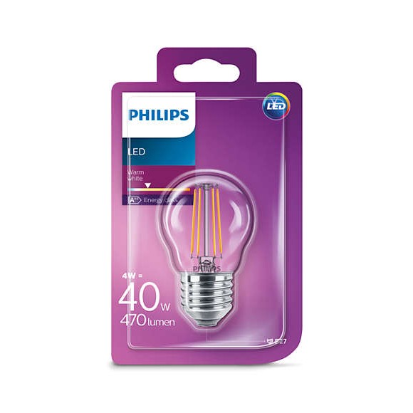 Philips 101383306 LED Lampe 1x4W | E27 | 2700K